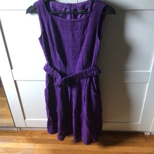 Nanette Lepore Belted Purple Dress